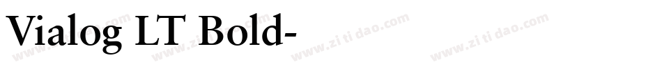 Vialog LT Bold字体转换